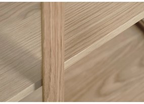 Vitrína z dubového dreva v prírodnej farbe 88x140 cm Elba – Unique Furniture