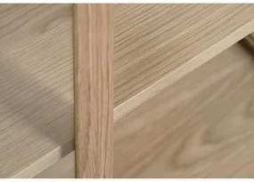 Vitrína z dubového dreva v prírodnej farbe 140x100 cm Elba – Unique Furniture