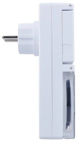 SOLIGHT vonkajšie denný časový spínač 230V/16A/IP44/3500W, biely