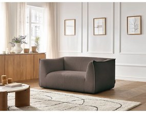 Hnedá pohovka z textílie buklé 170 cm Giorgia – Bobochic Paris