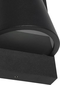 Inteligentné vonkajšie nástenné svietidlo čierne IP44 vrátane WiFi GU10 - Femke