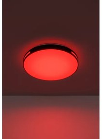 Eglo 300687-LED RGBW stmievateľné stropné svietidlo MONTEGRANARO-Z LED/18,5W/230V čierna + diaľkové ovládanie