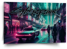 Sablio Obraz Cyberpunk 2077 Město - 120x80 cm