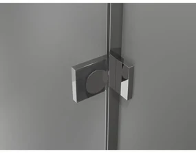 Mexen Lunar T, pravostranný výklopný sprchový kút 125 x 70 cm, 8mm číre sklo, chrómový profil, 834T-125-070-01-00-P