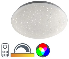 Moderné stropné svietidlo biele s hviezdnym efektom vrátane LED - Bex