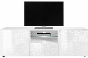 Televízny stolík ARIA biely