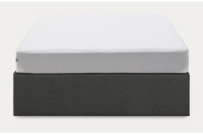 Čierna čalúnená dvojlôžková posteľ s úložným priestorom 160x200 cm Matters – Kave Home