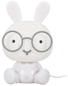 LED detské nočné svetlo HOPPY 23,5 cm, biela