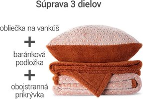 Baránková súprava POLKA karamelová 3 ks
