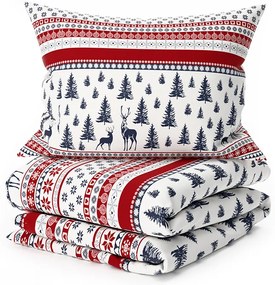 Obliečky z mikrovlákna TWINKLE CHRISTMAS farebné Rozmer obliečky: 2 ks 70 x 90 cm | 200 x 220 cm