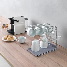 Oceľový držiak na poháre na víno v striebornej farbe Calix – Metaltex