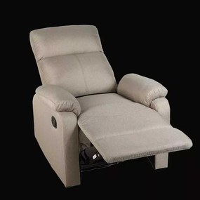 LuxuryForm DESIGN Televízne kreslo CARLOS s polohovaním - béžové