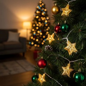 Vianočná LED svetelná reťaz s hviezdami LUMI