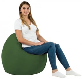 Vankúš na sedenie MONACO tmavozelený nylon