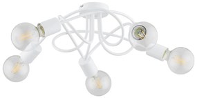 Prisadený luster BOSTON 5xE27/15W/230V biela