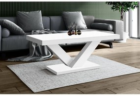 Luxusný konferenčný stolík VICTORIA mini biela lesk