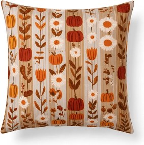 Obliečka na vankúš z mikrovlákna PUMPKIN STRIPES 45x45 cm, farebný