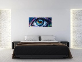 Obraz - Maľba oka (120x50 cm)