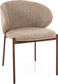 Jedálenská stolička KIOTO, orech/béžová