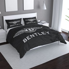 Sablio Obliečky Logo Bentley Čierny - 140x220 / 90x70