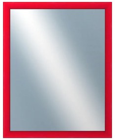 DANTIK - Zrkadlo v rámu, rozmer s rámom 40x50 cm z lišty BOX červená morená (1750)