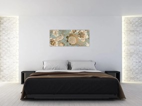 Obraz - Záhrada s vtáčikom (120x50 cm)