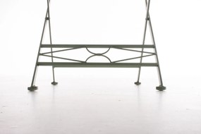 Kovová skladacia stolička Asina - Zelená antik