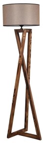 Stojacia lampa MACKA 1xE27/60W/230V béžová/hnedá