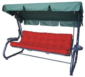 Vankúš na záhradnú hojdačku POLA 140 cm oxford, červený