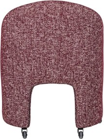 Vínovočervená čalúnená kancelárska stolička Cordo – WOOOD