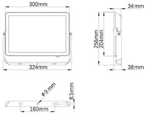 Philips - LED Vonkajší reflektor PROJECTLINE LED/100W/230V IP65 3000K