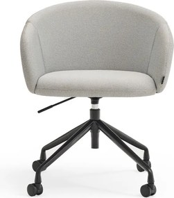 Svetlosivá čalúnená kancelárska stolička Add – Teulat