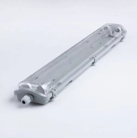 Hermetické LED svietidlo 60 cm + 2 LED žiarivky - teplá biela