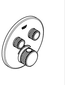 GROHE 29119GN0 – termostat na podomietkovú inštaláciu GROHTHERM SMARTCONTROL, zlatý