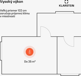 Klarstein Santa Elena stropný ventilátor | 132 cm | 35 W | 25 m² | Tichá prevádzka | Drevo