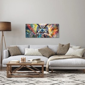 Obraz - Maľba sovy (120x50 cm)