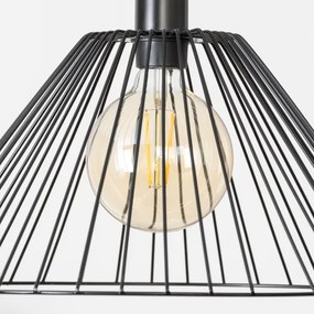 Brilagi - LED závesné svietidlo na lanku CERIA WIRE 1xE27/40W/230V pr. 45 cm čierne