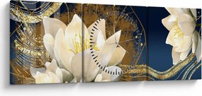 Obraz - Koláž (s hodinami) (90x30 cm)