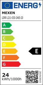 Mexen LDRR, LED stropné svietidlo na zapustenie 30 x 30 cm, 24W, studená - 6500K, 2640 lm, biela - L211-030-2465-20