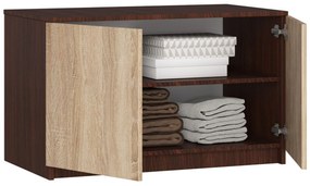 Nadstavba na skriňu Sashka  (wenge + dub sonoma). Akcia -19%. Vlastná spoľahlivá doprava až k Vám domov. 1069953