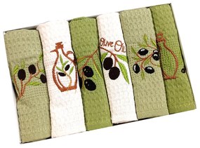 Kuchynská utierka OLIVE 6ks 40x60cm