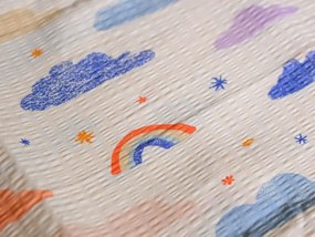 Krepové obliečky do postieľky Renforcé CLOUDIRO farebné Rozmer obliečky: 45 x 65 cm | 90 x 140 cm