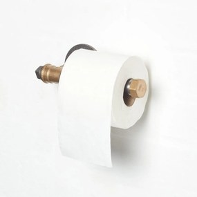 Hanah Home Držiak na toaletný papier Boru čierny/zlatý