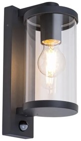 Rabalux - Vonkajšie nástenné svietidlo so senzorom 1xE27/60W/230V IP44