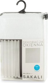 ZÁCLONA NA KRÚŽKOCH SAKALI 350X250 CM BIELA