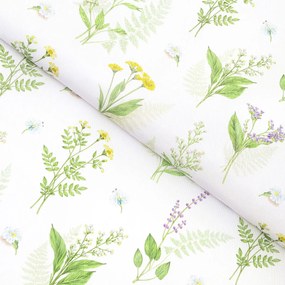 Goldea teflónová látka na obrusy - lesné kvety 160 cm