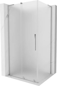 Mexen Velar L, sprchový kút s posuvnými dverami 120 x 75 cm, 8mm sklo námraza, chrómová, 871-120-075-33-01