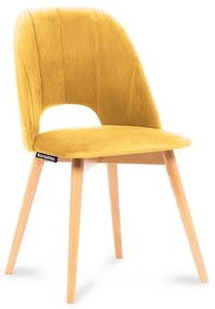 Konsimo Sp. z o.o. Sp. k. Jedálenská stolička TINO 86x48 cm žltá/svetlý dub 12076.01.072