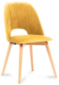 Konsimo Sp. z o.o. Sp. k. Jedálenská stolička TINO 86x48 cm žltá/svetlý dub KO0092