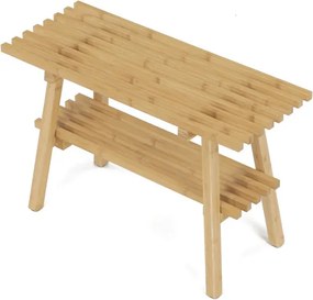 Bambusový botník hnedý DR-B056 NAT